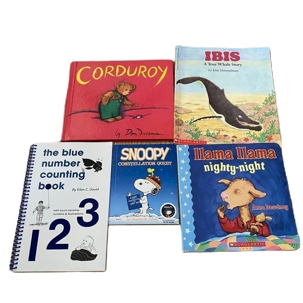 Children’s Book Bundle Lot Corduroy Snoopy Llama Llama Nighty Night Ibis